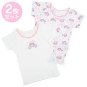 サンリオキャラクターズ キッズ半袖肌着 2枚セット 110cm マイメロディ / 花 [キャラクターグッズ]