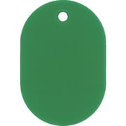 200022 [緑十字 小判札（無地札） 緑 60×40mm スチロール樹脂]