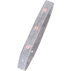 238053 [緑十字 LEDたすき-W 白 50mm×1400mm PVC]