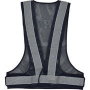 238271 [緑十字 メッシュ反射ベスト 反射幅50mmタイプ ネイビーメッシュ地/シルバー反射 軽涼メッシュベスト50-N（ネイビー/シルバー）]