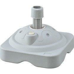 255125 [緑十字 のぼり旗用スタンド（注水タイプ） グレー ノボリ用ポール台TK-GL 満水時10kg ポリエチレン製]