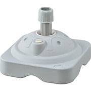 255125 [緑十字 のぼり旗用スタンド（注水タイプ） グレー ノボリ用ポール台TK-GL 満水時10kg ポリエチレン製]