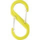 284186 [緑十字 S型カラビナ SKD-L ライム 88×40 両端フック開口]