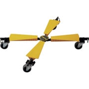 351020 [緑十字 コンパクトカート エックスカート 耐荷重65kg 黄 350×450×100mm]