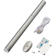 353044 [緑十字 LEDライト LED Magic Wand（マジックワンド） シルバー 22Φ×306mm 充電式]