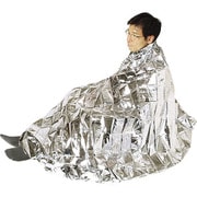 380037 [緑十字 防災用品 エマージェンシーブランケット 2200×1400mm アルミ蒸着PET]