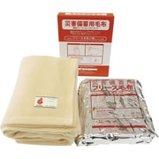 380254 [緑十字 防災用品 備蓄用毛布 コンパクトタイプ]