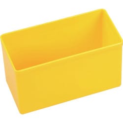 456306 [allit プラスチックボックス Allitパーツケース EuroPlus用 黄 54×108×63mm]