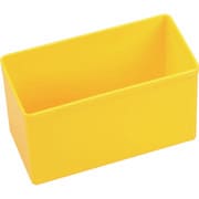 456306 [allit プラスチックボックス Allitパーツケース EuroPlus用 黄 54×108×63mm]