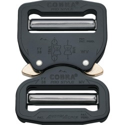 FY38KVV [ALPIN COBRA バックル 38MM ブラック VV]