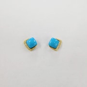 K18 トルコ石ピアス BYY9PE081