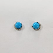 K18 WG トルコ石ピアス EYY9PE026