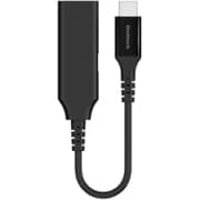 Audio＋充電 充電用USB Type-Cポート付き Type-C to 3.5mmミニジャック 変換ケーブル OWL-CBCF35C03-BK