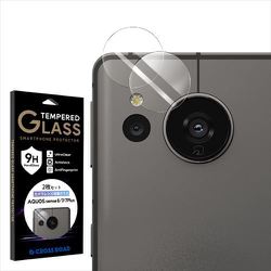 CRCG-AQSEN7 [2枚組 AQUOS sense8/sense7/sense7 Plus カメラ 2眼 レンズ 保護フィルム ガラスフィルム 日本製硝子 硬度9H 全面保護 レンズカバー カメラフィルム クリア 透明]