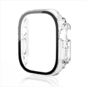 TCAWULGC-49CL [Apple Watch Ultra2/Ultra 49mm 耐衝撃ケース カバー ガラスフィルム 一体型 画面保護 全面保護 クリア]