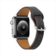 PSNDRLW8S-BK [本革 スリムウェーブ for Apple Watch 38/40/41mm ブラック]