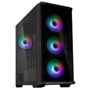 大型デバイス搭載可能 ATX ミドルタワーケース ARGBファン・フロントガラスパネル・GPU縦置きブラケット付属モデル Z10 DUO