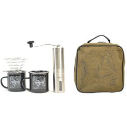 PORTABLE COFFEE SET OLIVE