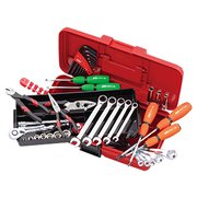 SK34023PS [KTC 2023 SKセール 40点組 9.5SQ 家庭用 ラチェットコンビネーションレンチ採用工具セット レッド]