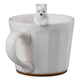 マグカップ 270ml WHITEZOO フィギュア付き コップ 磁器 シロクマ SAN3397-1