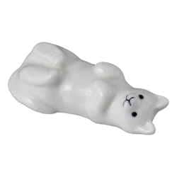 箸置き 5cm WHITEZOO フィギュア付き 磁器 ネコ SAN3399-3