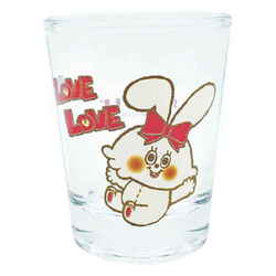 グラス 50ml ミニグラス SWIMMER コップ ガラス 日本製 LOVEうさぎ SAN3665-2