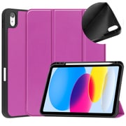 iPad 10.9(2022) Apple Pencil収納付きケース パープル IQ-IP10922AP-PU
