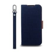 CR_AS7CSDNNJ_ID [AQUOS sense7 対応 ケース 手帳型 カバー カード収納/ストラップ 付き 手帳 スマホケース マグネット ベルト 薄い 手帳型ケース NU JEANS インディゴ]
