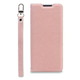 CR_X54CSPLNU_CW [Xperia 5 IV 対応 ケース 手帳型 カバー カード収納/ストラップ 付き 手帳 スマホケース マグネット ベルト 薄い 手帳型ケース NU シャンパンローズ×ホワイト]