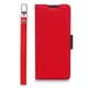 CR_X54CSPLNU_RD [Xperia 5 IV 対応 ケース 手帳型 カバー カード収納/ストラップ 付き 手帳 スマホケース マグネット ベルト 薄い 手帳型ケース NU レッド×ブラック]