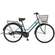 シティサイクル ブライトデイ L 27.5インチ 外装6段変速 マットオーシャンブルー BDL75A＃339