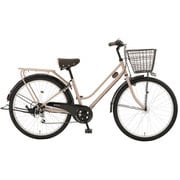 シティサイクル ブライトデイ L 27.5インチ 外装6段変速 マットモカベージュ BDL75A＃753