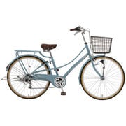BES66A＃380 [シティサイクル ベレッグ 26インチ 外装6段変速 マットフレンチブルー]