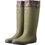 CAMP LOGOS コンパクトレインブーツ 33214570 カーキ XLサイズ(27.5-28cm) [アウトドア レインブーツ ユニセックス]