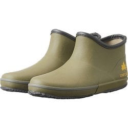 CAMP LOGOS ショートレインブーツ ユニセックス レインブーツ カーキ LLサイズ（26.5-27cm） 33215571