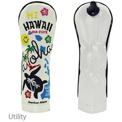 BTG HC-030 WH UT [BTG Hi-Hawaii エナメルヘッドカバー UT（ユーティリティ）用 ホワイト]