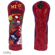 BTG HC-030 RD UT [BTG Hi-Hawaii エナメルヘッドカバー UT（ユーティリティ）用 レッド]