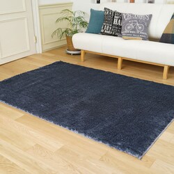 ラグ ネオグラス 200cm×200cm ネイビー 13127373-38