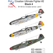 ED48009 1/48 クロアチア空軍のBf109G デカール パート2 [プラモデル用品]