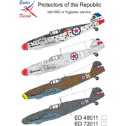 ED48011 1/48 ユーゴスラビア空軍のMe109G デカール [プラモデル用品]
