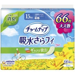 チャームナップ 吸水さらフィ 少量用 消臭 66枚入 [パンティライナー]