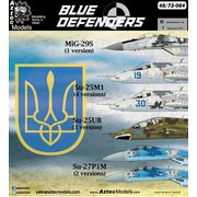 AZD72084 ブルー デフェンダーズ： ウクライナ空軍 ミグ-29S, Su-25M1, Su-25UB & Su-27P1M [プラモデル用品]