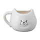 マグカップ 400ml ふてぶてしい猫 しろねこ 磁器製 かわいい SAN3153-2