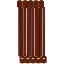 リップタイライトミニ 6mm×140mm 10本入 茶 Y-55-Q10-BN