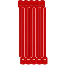リップタイライトミニ 6mm×140mm 10本入 赤 Y-55-Q10-RD