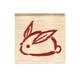 ワンポイントスタンプF 鏡餅ウサギ 11024-054