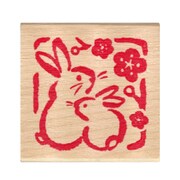 ニューイヤースタンプK ウサギ2匹 11271-008