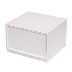 収納ケース ナチュラ クリアモジュール LW 幅37.6×奥行35.5×高さ25cm ホワイト D2SC-LWWH