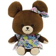 179319-23 くまのがっこう リバティシリーズ やわらかビーンドールぬいぐるみ ブルー [キャラクターグッズ]