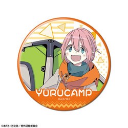 ゆるキャン△ 缶バッジ 01. 各務原なでしこ A [キャラクターグッズ]